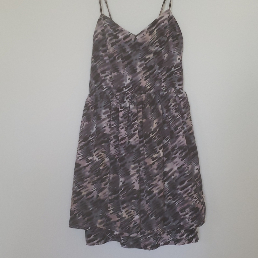 Multicolor dress with cutout back-XS